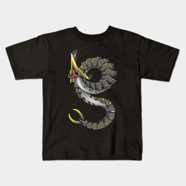 Ice Worm Kids T-Shirt by DahlisCrafter